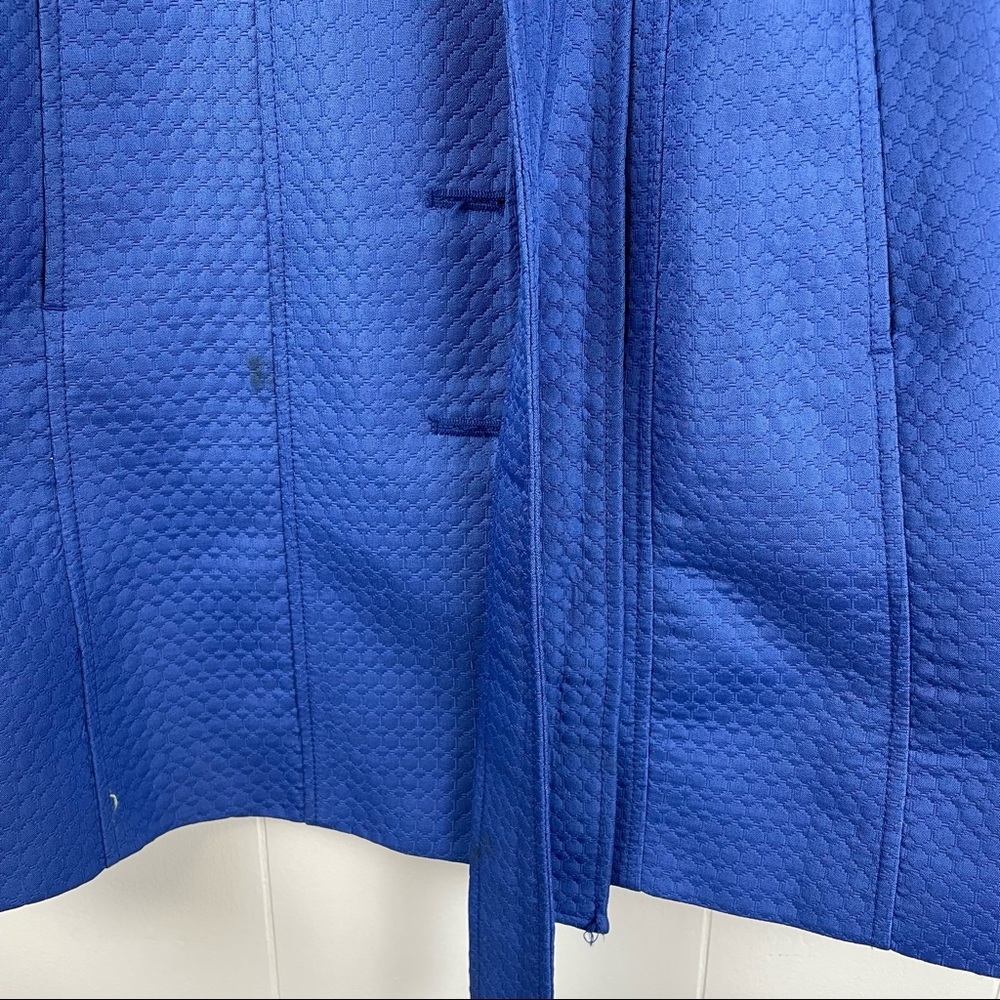 Nine West 3/4 Sleeve Periwinkle Blue Dress Jacket Coat - Picture 6 of 12